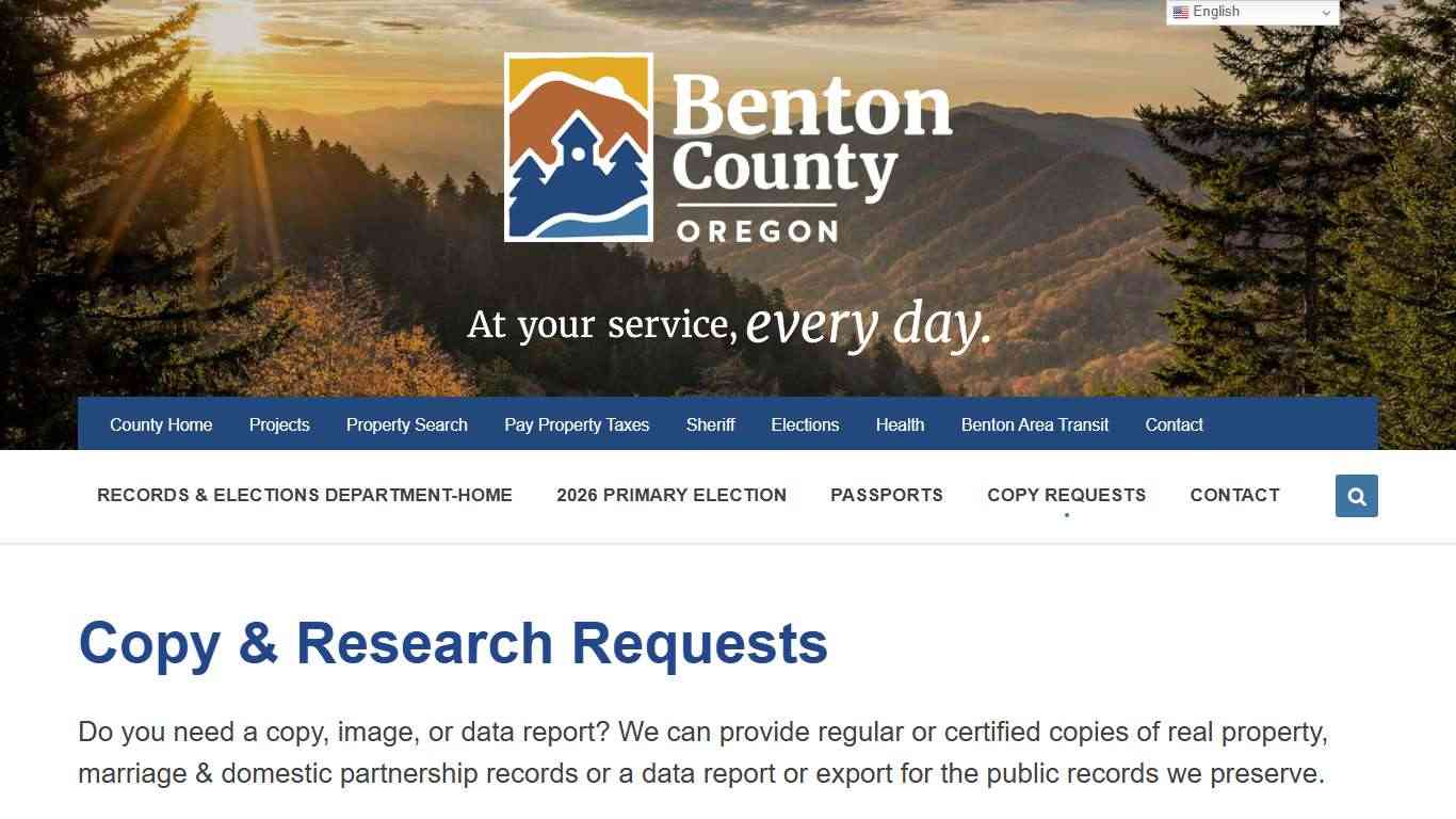 Records & Elections Copy Requests & Fees - Benton County Records and Elections, Oregon